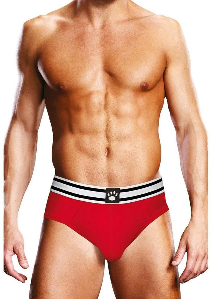 Prowler Red/White Open Brief - Red/White - Large