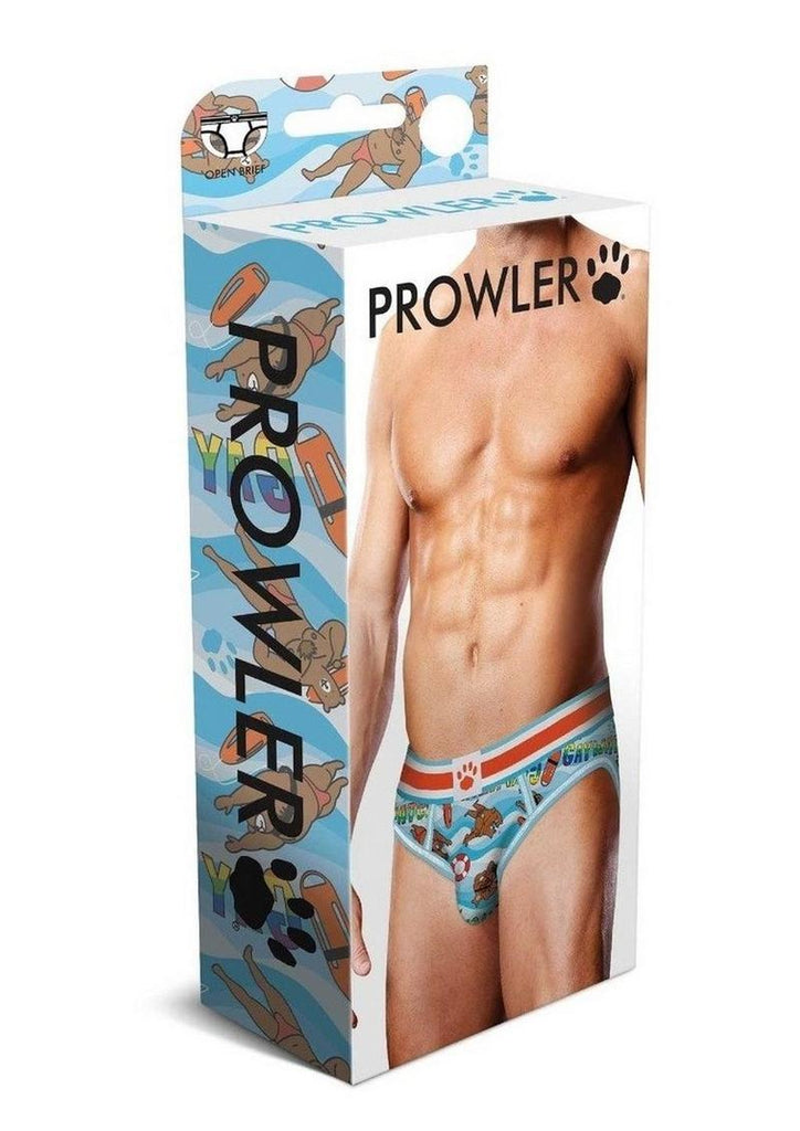 Prowler Gaywatch Bears Open Brief - Blue/Orange - XSmall