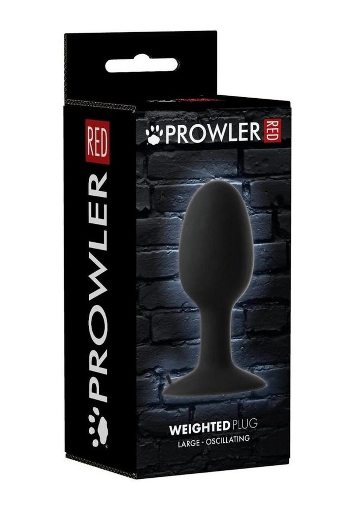 Prowler Weighted Butt Plug - Black - Large
