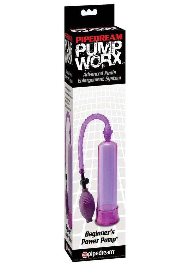 Pump Worx Beginner's Power Pump Advanced Penis Enlargement System - Purple