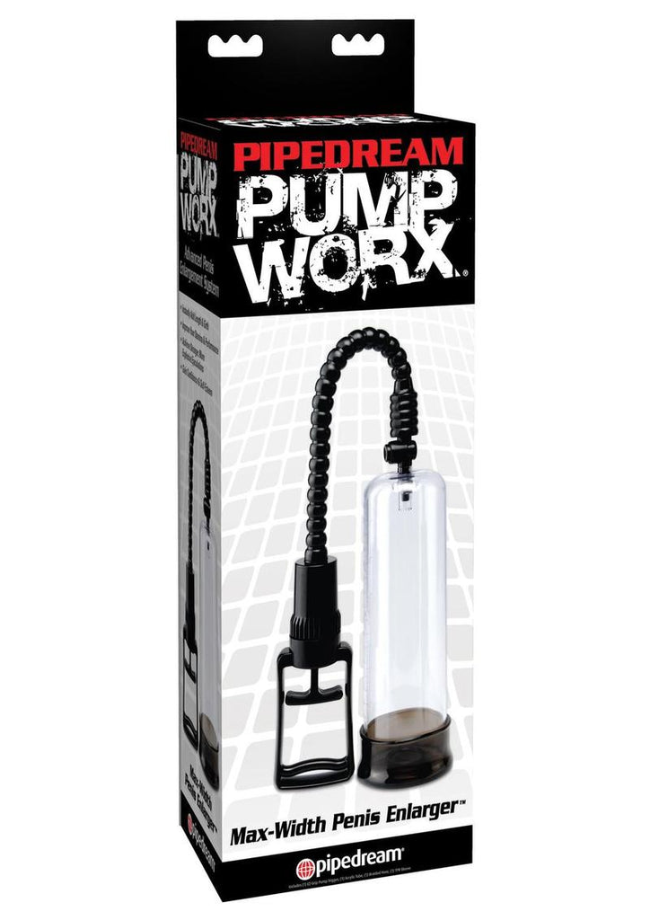 Pump Worx Max-Width Penis Enlarger - Black/Clear