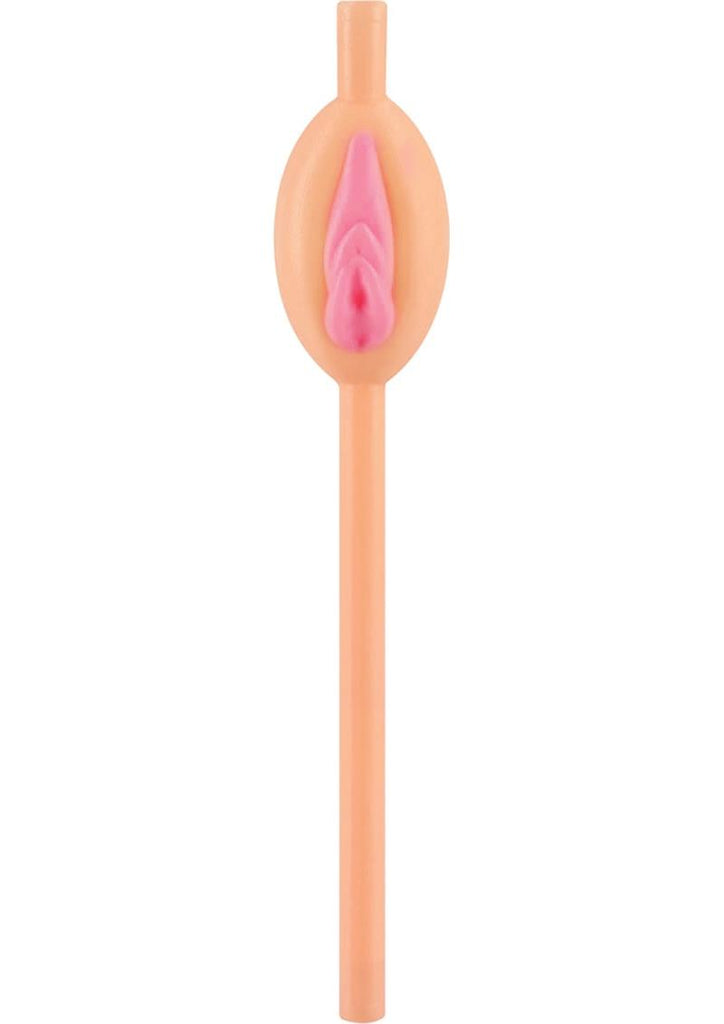 Pussy Straws - Flesh - 8 Pieces/Per Pack