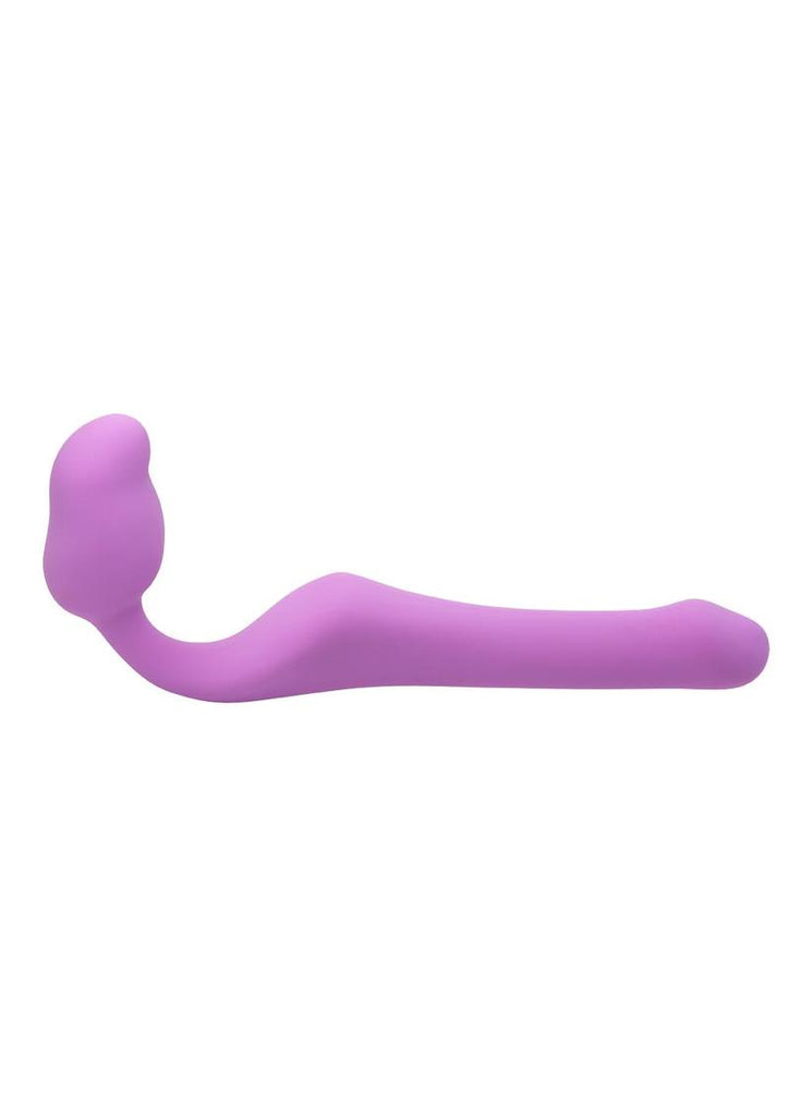 Queens S Silicone Strapless Strap-On Dildo - Lavender/Pink