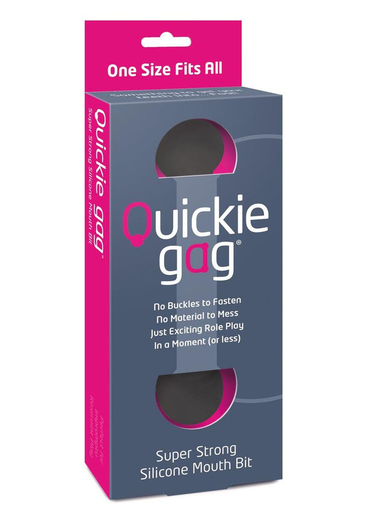 Quickie Gag Silicone Mouth Bit - Black