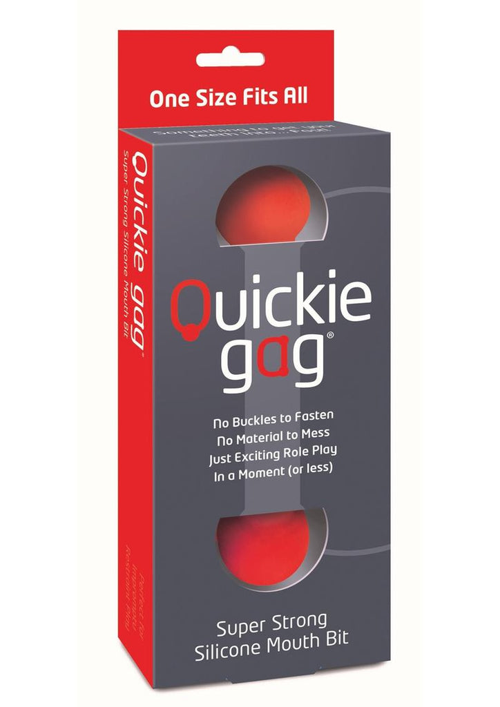 Quickie Gag Silicone Mouth Bit - Red