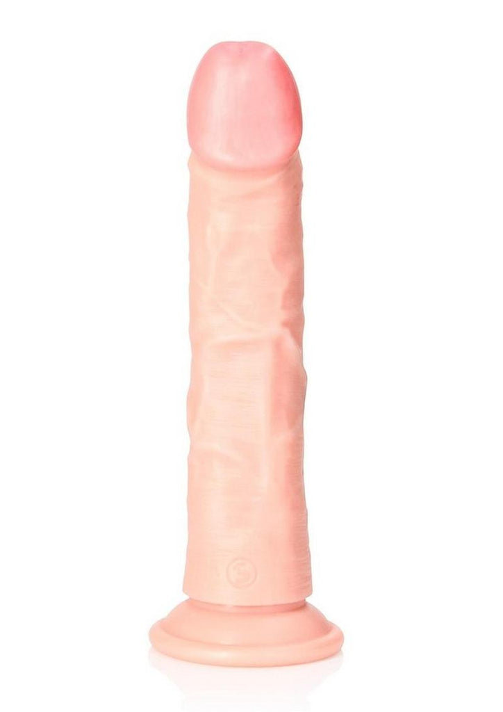 Realrock Curved Realistic Dildo with Suction Cup - Vanilla - 8in