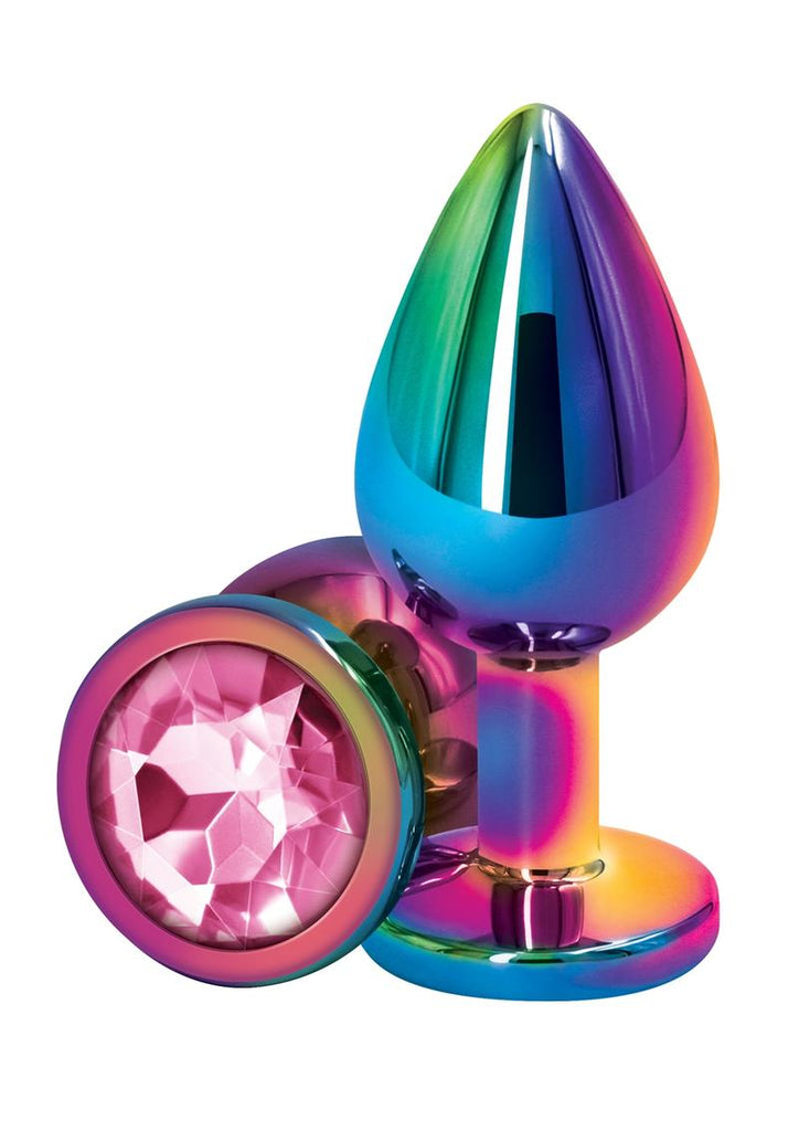 Rear Assets Multicolor Anal Plug - Multicolor/Pink - Medium