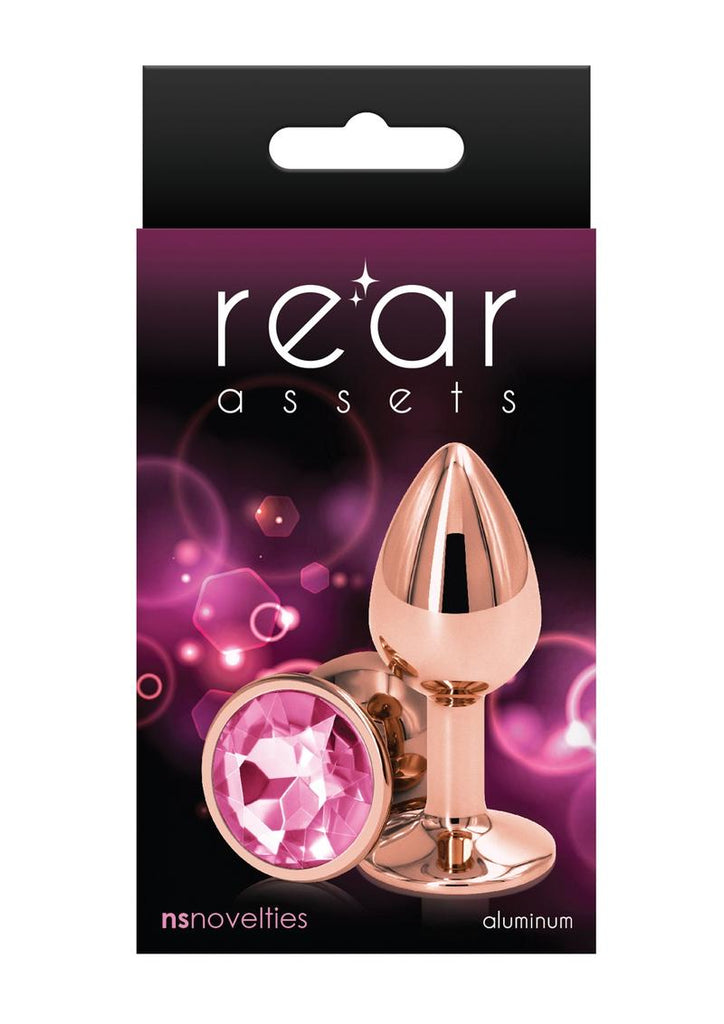 Rear Assets Rose Gold Anal Plug - Pink/Rose Gold - Small