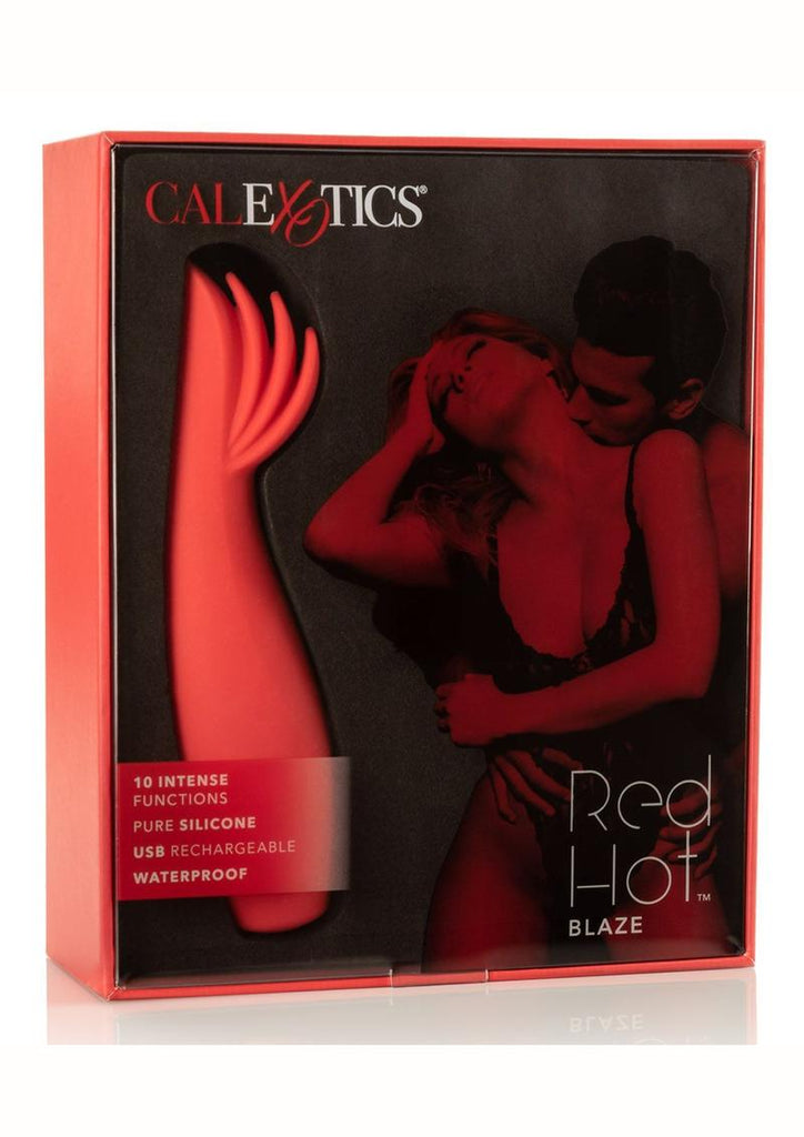 Red Hot Blaze Clitoral Stimulation Silicone Rechargeable Waterproof - Red