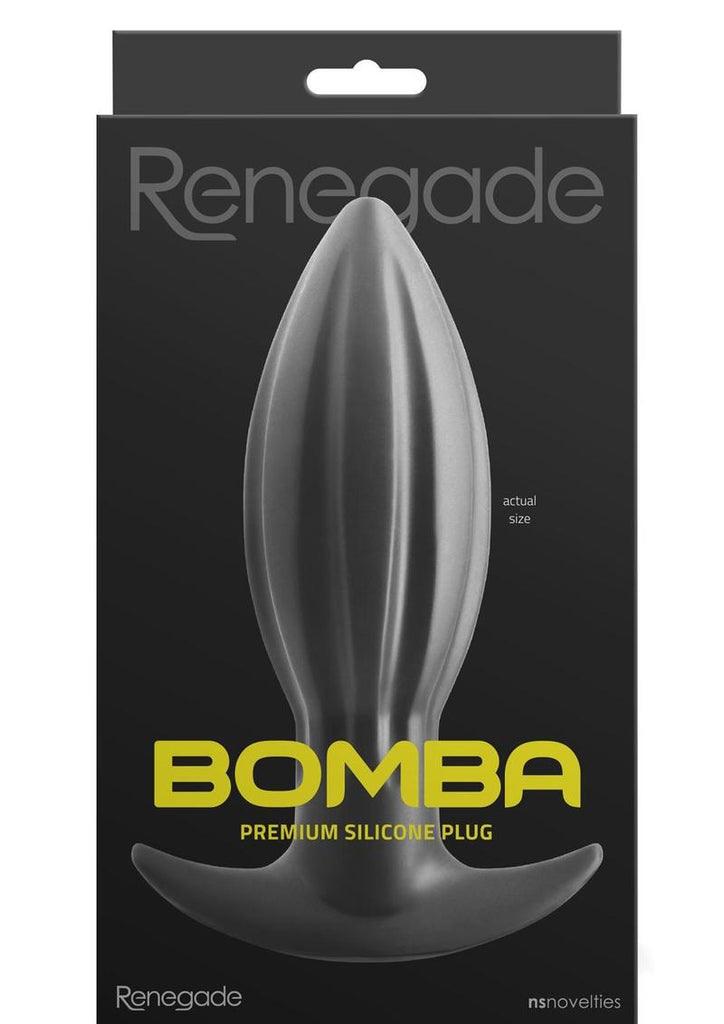 Renegade Bomba Silicone Anal Plug - Black - Large