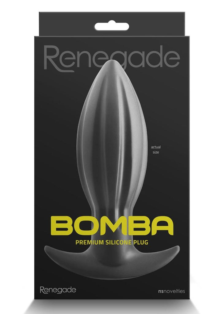 Renegade Bomba Silicone Anal Plug - Black - Medium