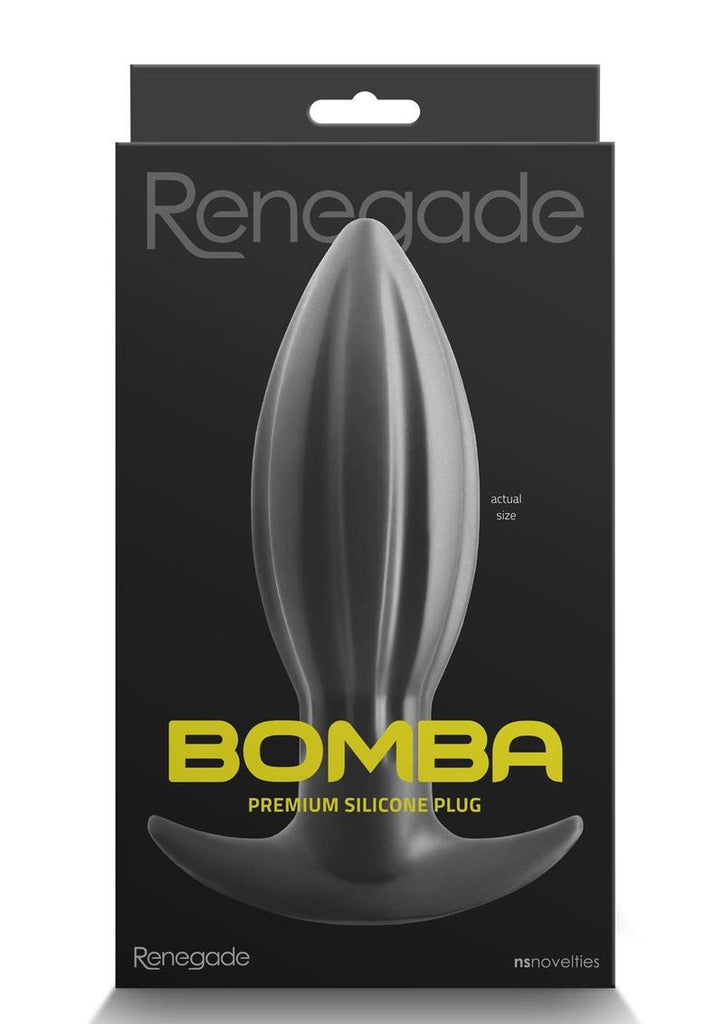 Renegade Bomba Silicone Anal Plug - Black - Small