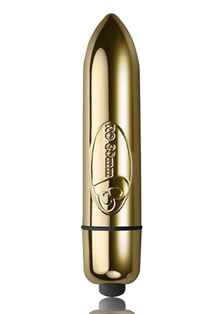 RO 80 Mm Single Speed Bullet Vibrator - Champagne Gold/Silver