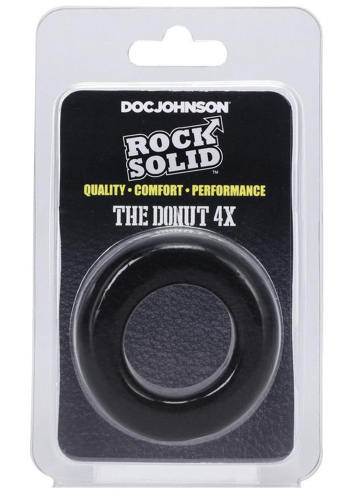 Rock Solid The Donut 4x Cock Ring - Black - 4XLarge