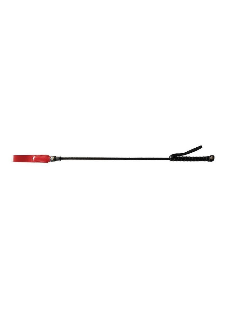 Rouge Fifty Times Hotter Long Riding Crop Slim Tip - Red - 24in