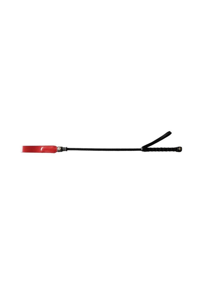 Rouge Fifty Times Hotter Short Riding Crop Slim Tip - Red - 20in