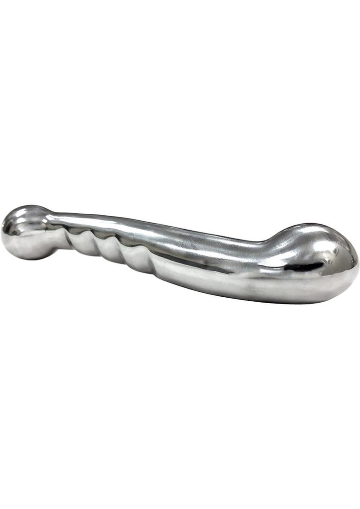 Rouge Stainless Steel Anal Or Vaginal Dildo - Metal - 7in