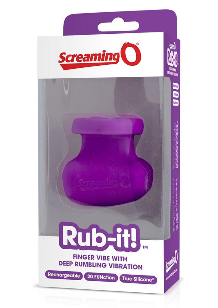 Rub It Silicone USB Rechargeable Massager Waterproof - Purple