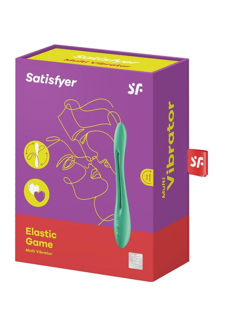 Satisfyer Elastic Game Rechargeable Vibrator - Green/Light Green
