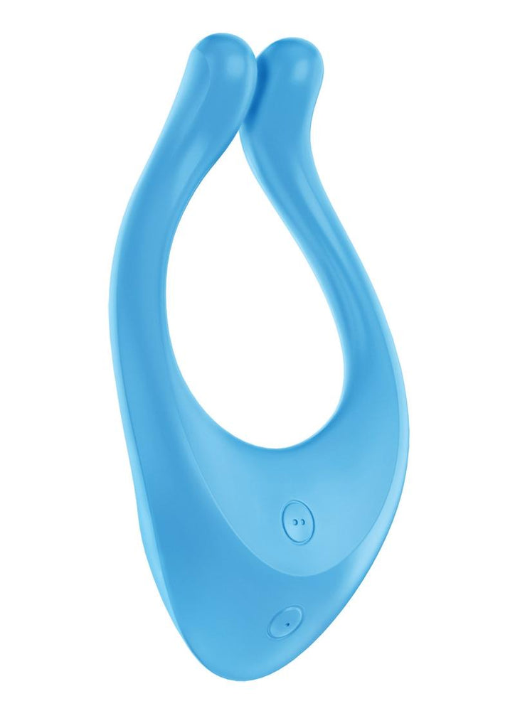 Satisfyer Endless Love Silicone Rechargeable Couples Vibrator - Blue/Turquoise