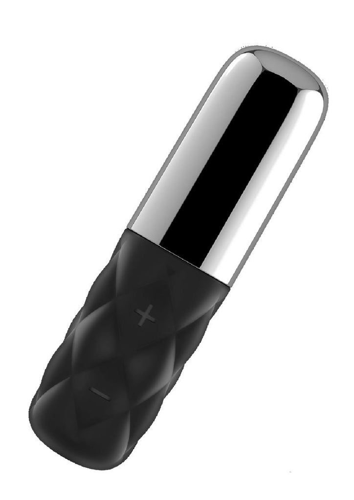 Satisfyer Sparkling Darling Magnet USB Recharge Bullet Waterproof 4.4in - Chrome - Silver