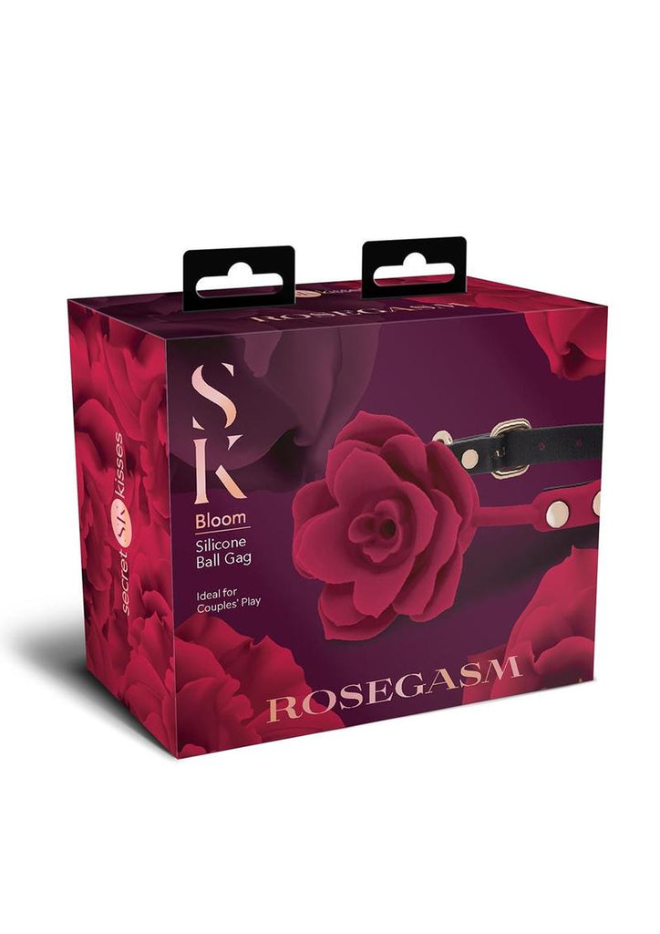 Secret Kisses Rosegasm Bloom Silicone Gag - Rose