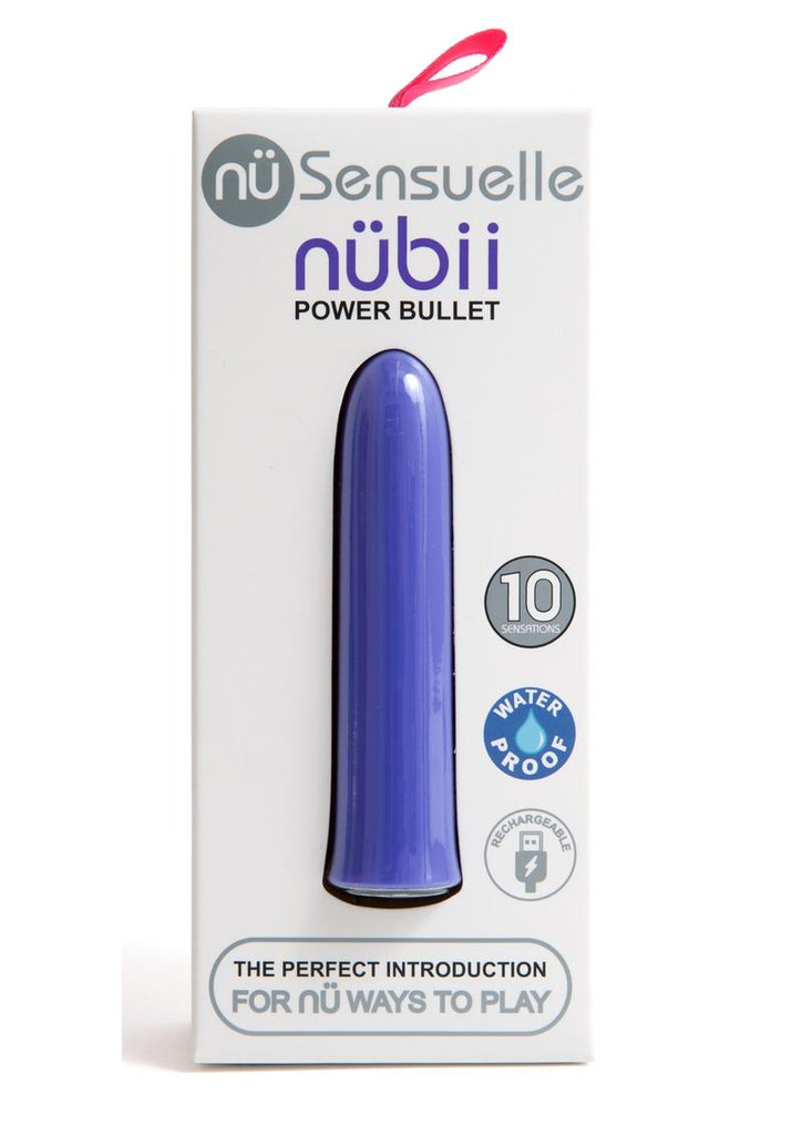 Sensuelle Nubii 15 Function Rechargeable Bullet Vibrator - Purple/Ultra Violet