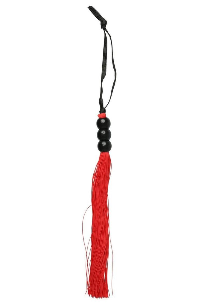 Sex and Mischief Small Rubber Whip - Red - 10in