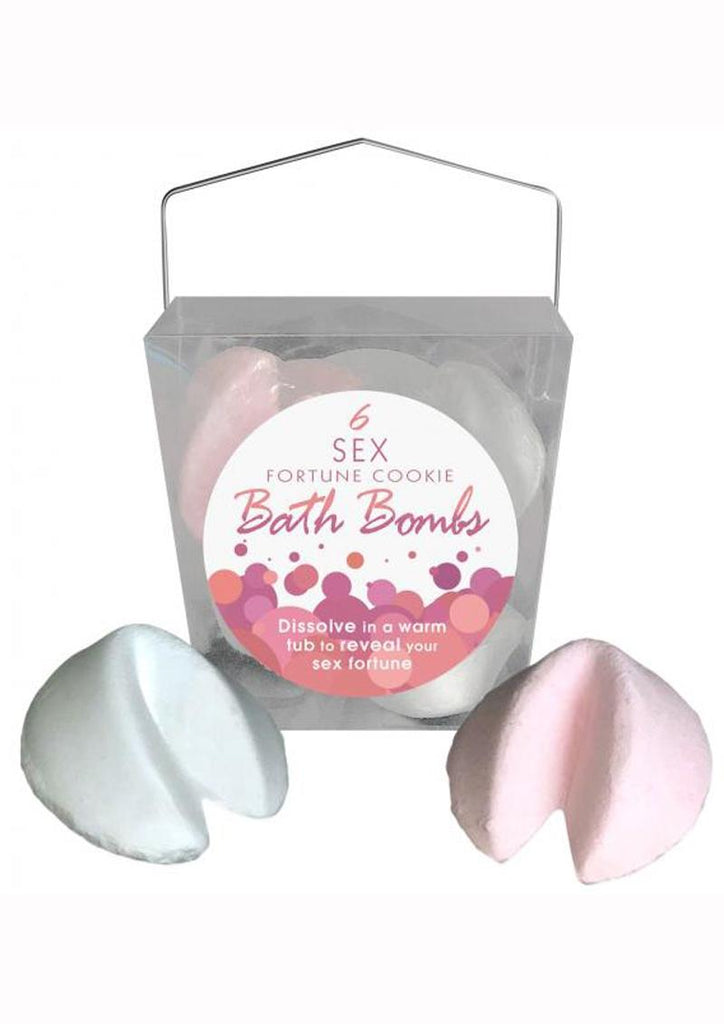 Sex Fortune Cookie Bath Bombs (3 White Vanilla and 3 Pink Strawberries - Cream - Per Box