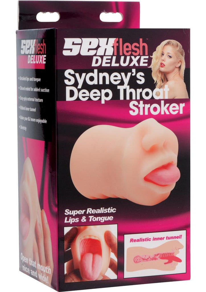 Sexflesh Deluxe Sydney's Deep Throat Stroker - Flesh
