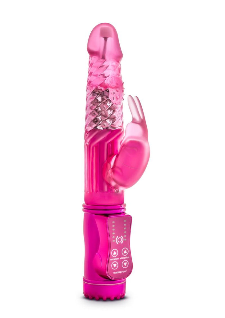 Sexy Things Romping Beaded Rabbit Vibrator - Fuchsia/Pink