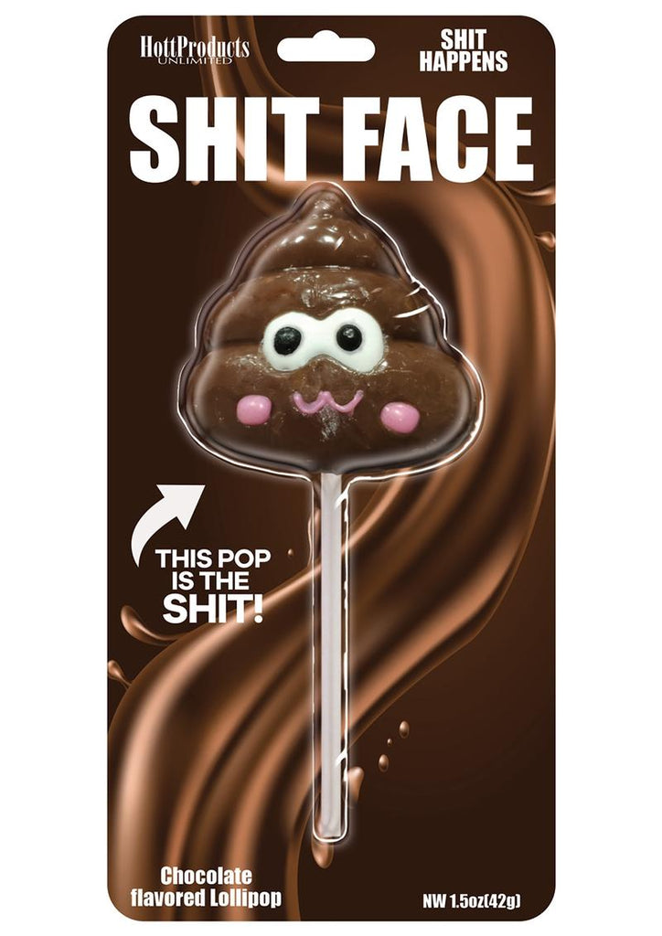 Shit Face Chocolate Flavored Poop Pop - Chocolate