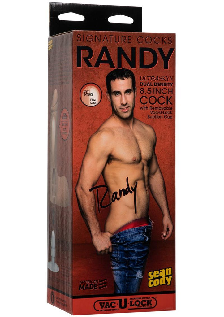 Signature Cocks Randy Dildo - Flesh/Vanilla - 7in