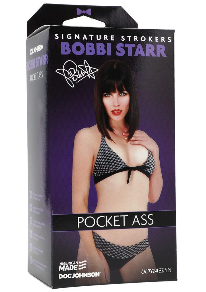 Signature Strokers Bobbi Star Ultraskyn Masturbator - Butt - Flesh/Vanilla