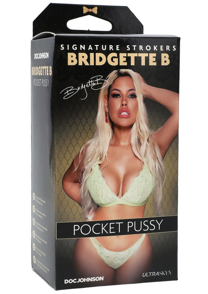 Signature Strokers Bridgette B Ultraskyn Pocket Masturbator - Pussy - Flesh/Vanilla