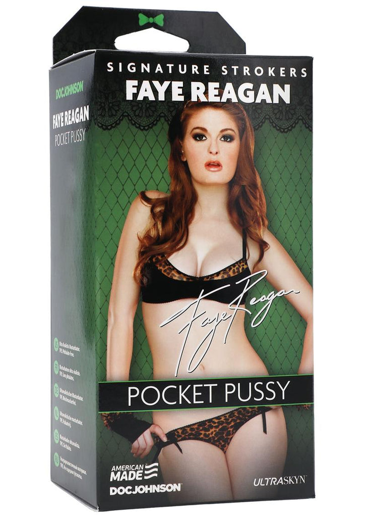 Signature Strokers Faye Reagan Ultraskyn Masturbator - Pussy - Flesh/Vanilla
