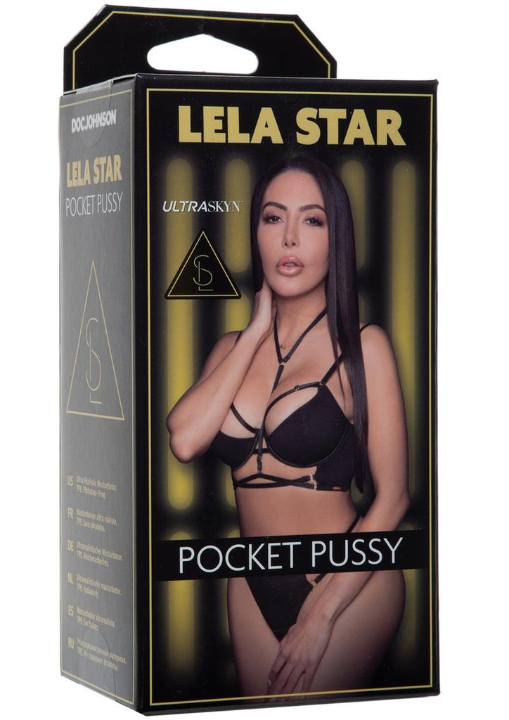 Signature Strokers Lela Star Ultraskyn Pocket Masturbator - Pussy - Flesh/Vanilla
