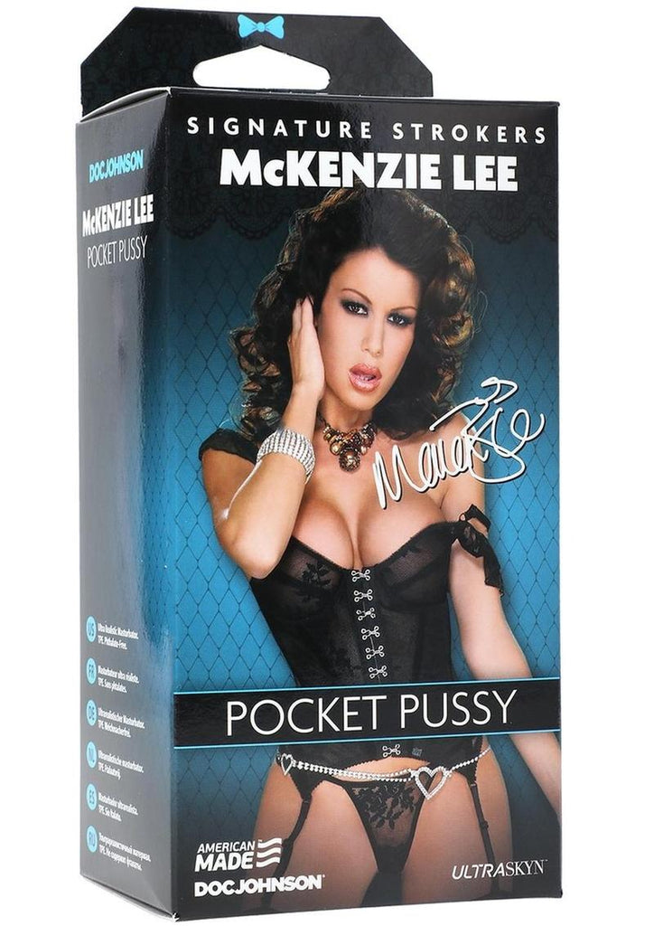 Signature Strokers Mckenzie Lee Ultraskyn Pocket Masturbator - Pussy - Flesh/Vanilla
