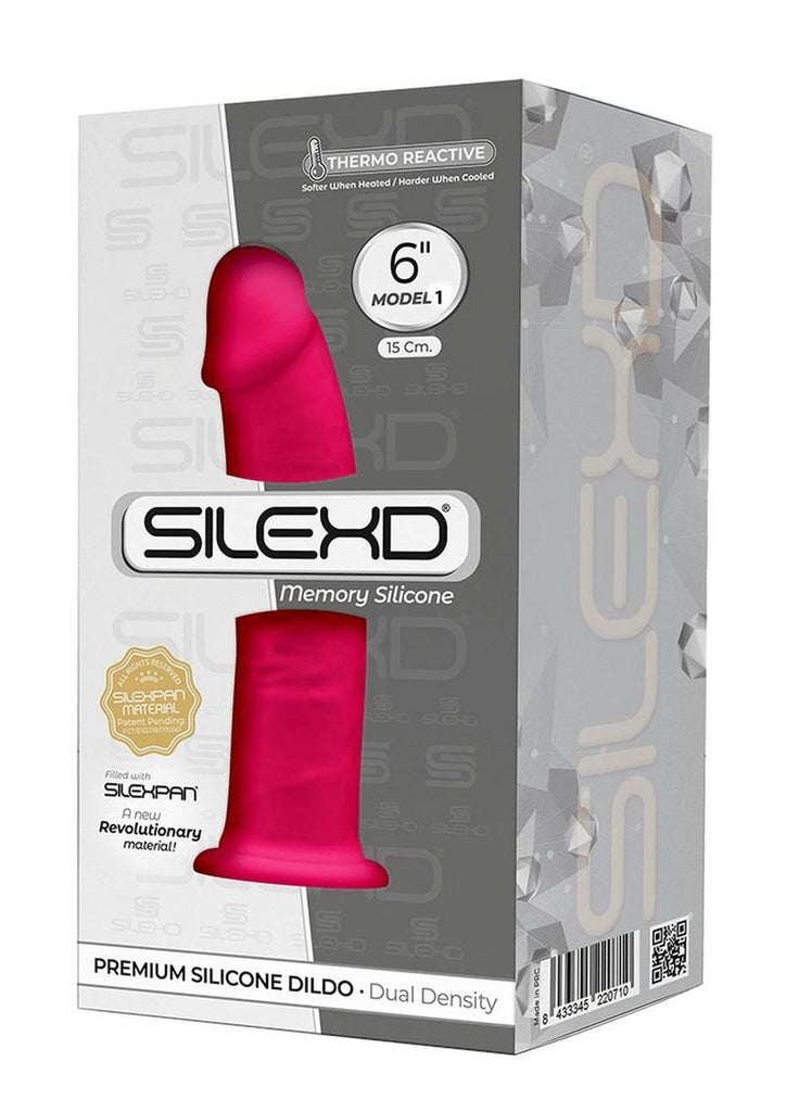 SilexD Model 1 Xm02 Silicone Realistic Dual Dense Dildo - Pink - 6in