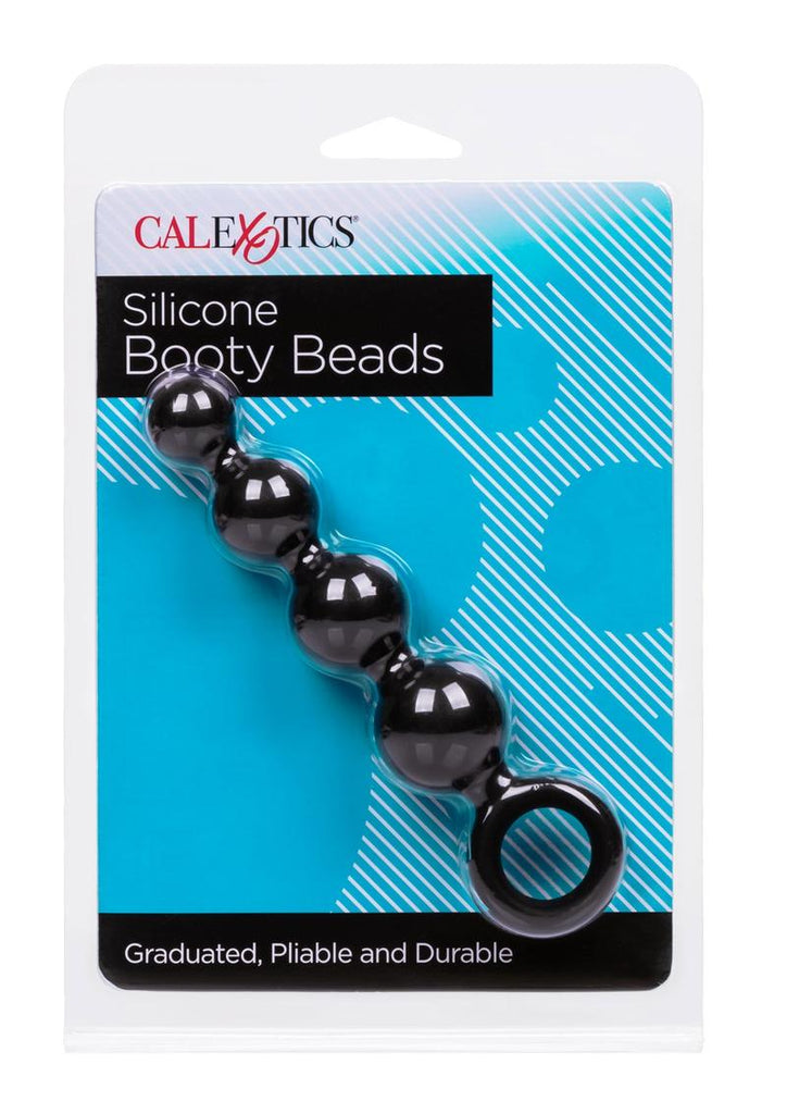 Silicone Booty Anal Beads - Black