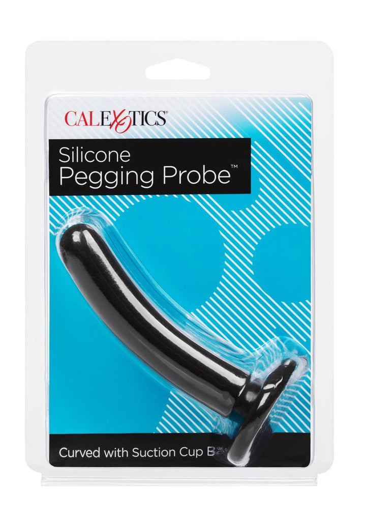 Silicone Pegging Probe Butt Plug - Black