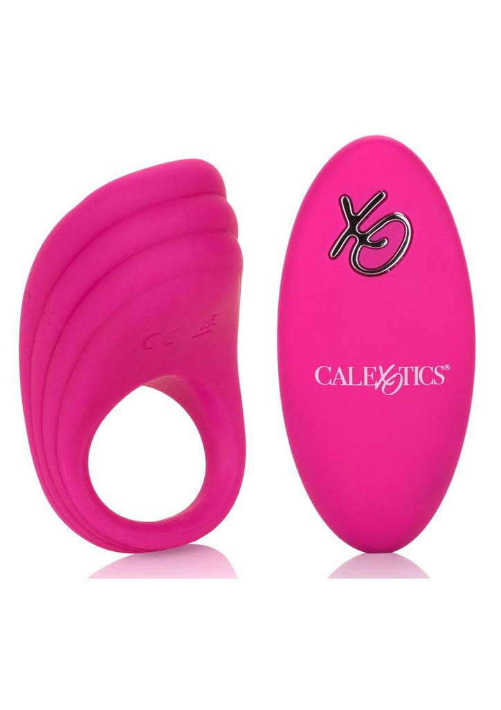 Silicone Remote Pleasure Ring Silicone Waterproof Rechargeable - Pink