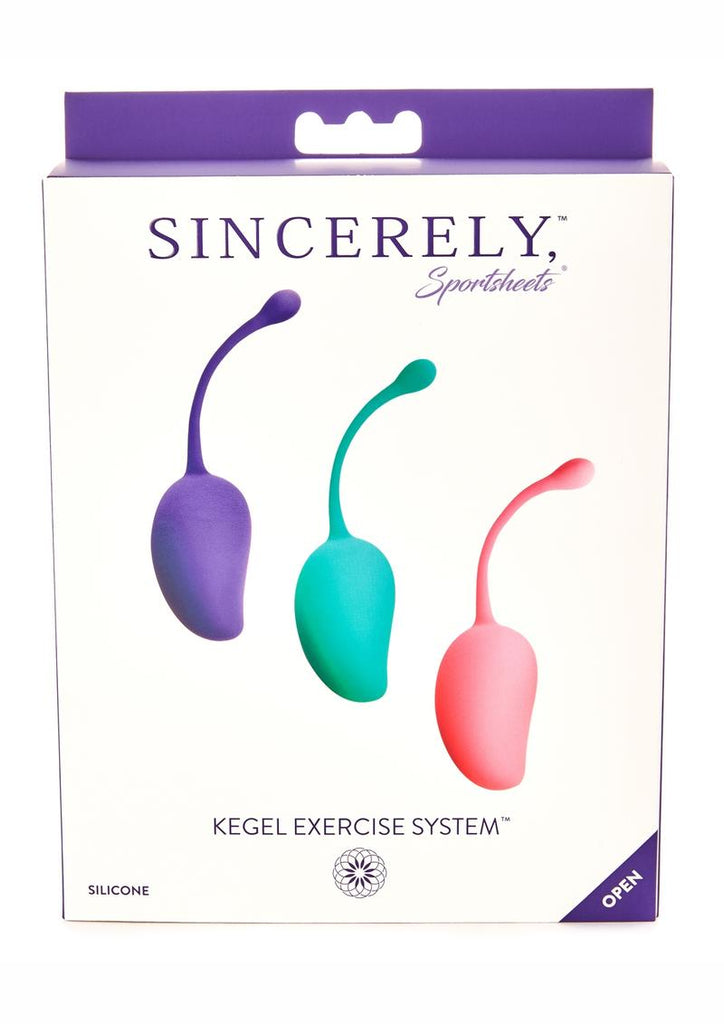 Sincerely Silicone Kegel Exercise System Kit - Assorted Colors/Multicolor - 3 Pack