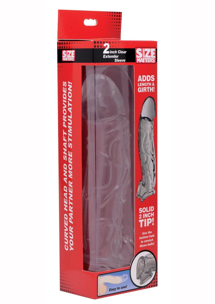 Size Matters Penis Extender Sleeve - Clear - 2in