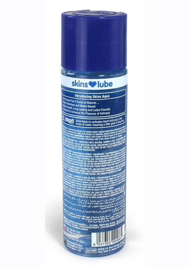 Skins Aqua Water Based Lubricant - 4.4oz