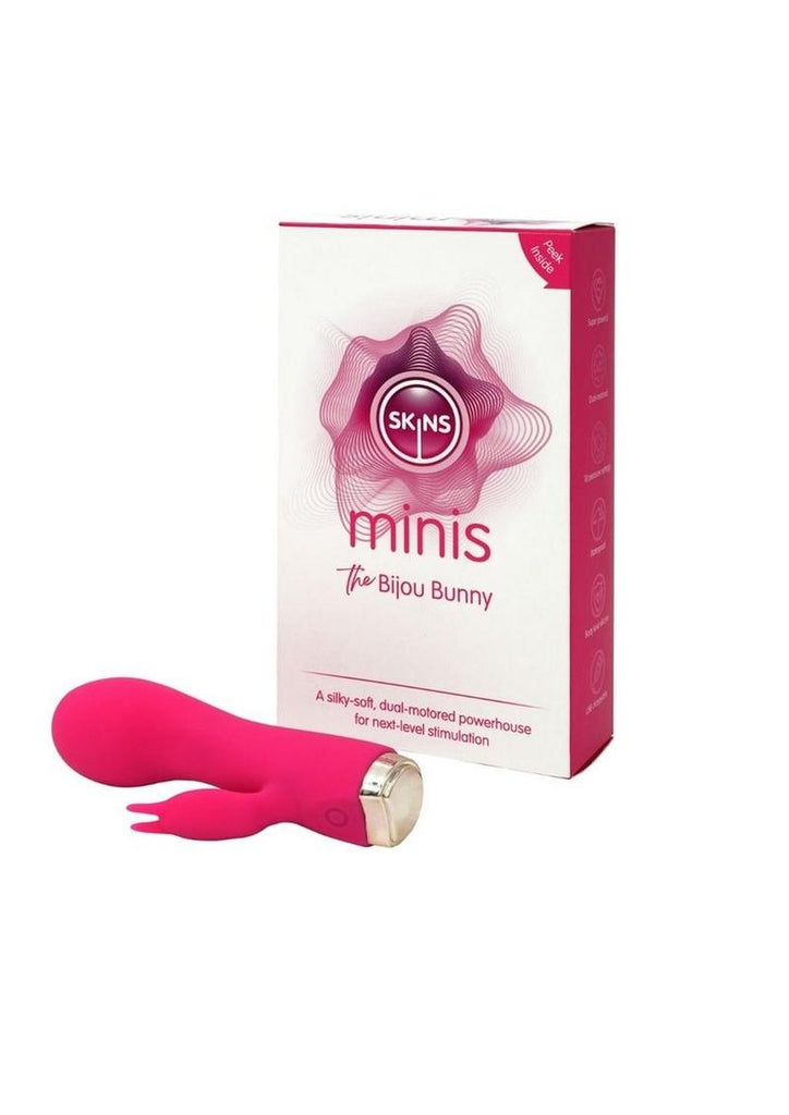 Skins Minis The Bijou Bunny Silicone Vibrator - Pink/White