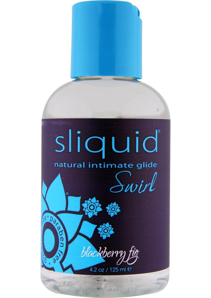 Sliquid Naturals Swirl Water Based Flavored Lubricant Blackberry Fig - 4.2oz