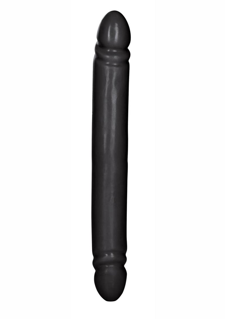Smooth Double Dong Black Jack Dildo - Black - 12in