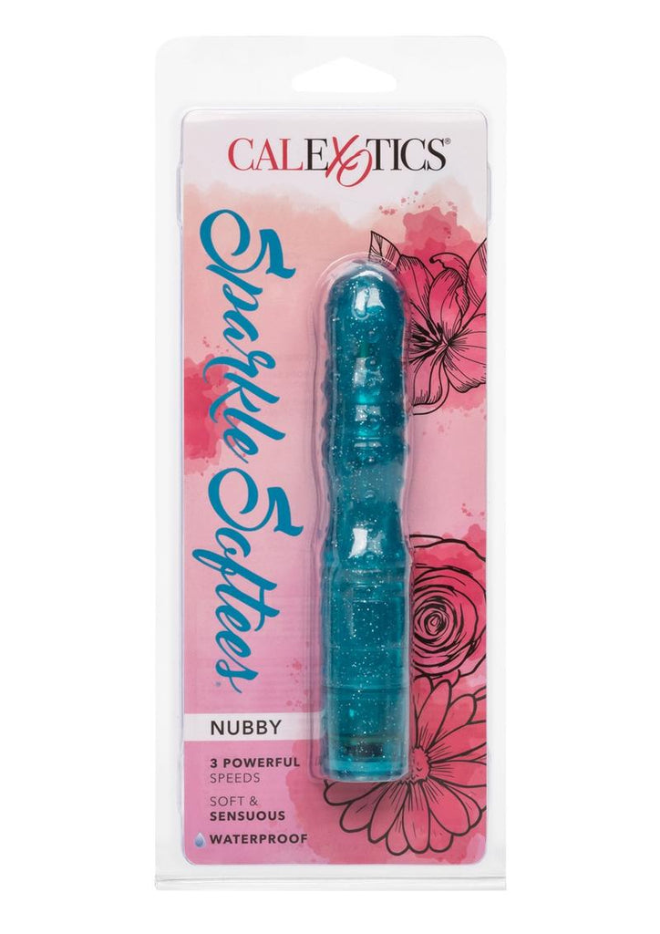 Sparkle Softees Nubbie Vibrator - Blue/Teal