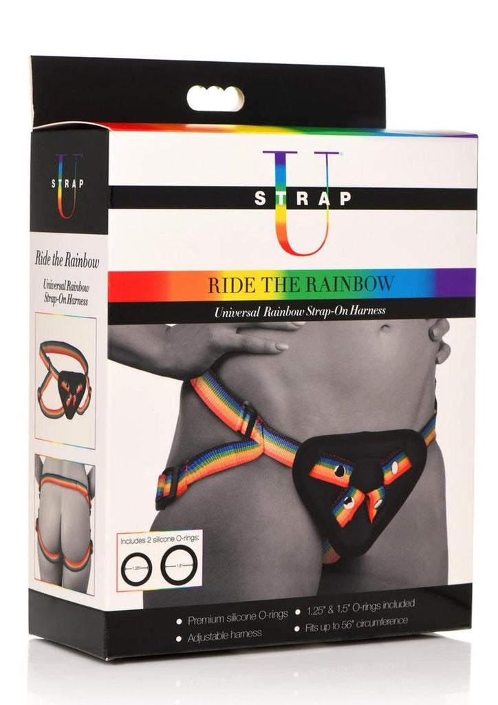 Strap U Ride The Rainbow Universal Strap-On Harness - Multicolor/Rainbow